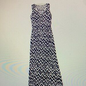 Lilly Pulitzer Black and White Chevron Maxi Dress